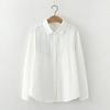 2023 Spring/Autumn Fresh Embroidered Cotton Women's Long Sleeve Casual Shirt