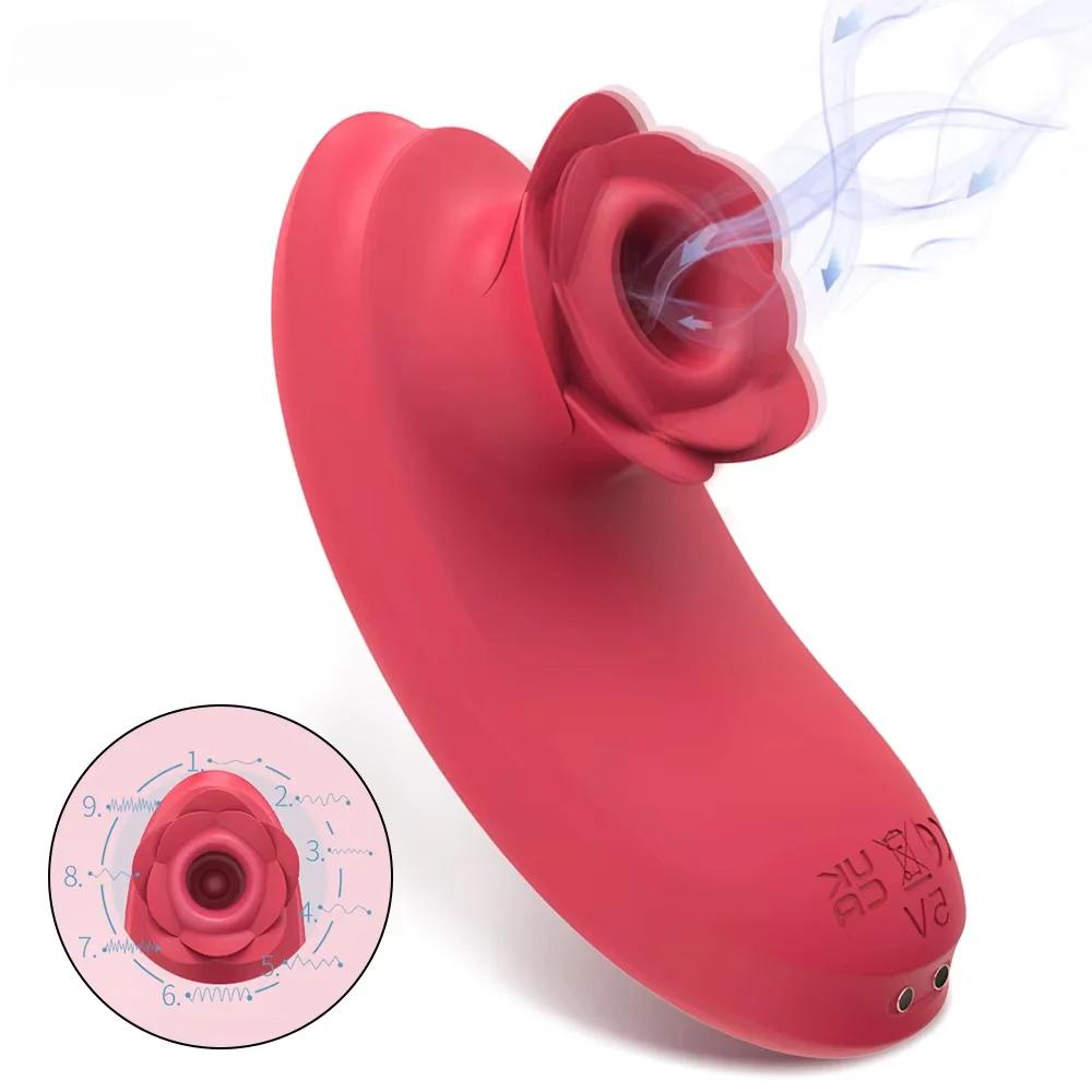 Rose toy Sucking Vibrator for Women Squirt Orgasm Clit Sucker Clitoris Vacuum Stimulator Oral Nipple Rose Sex Toy Female