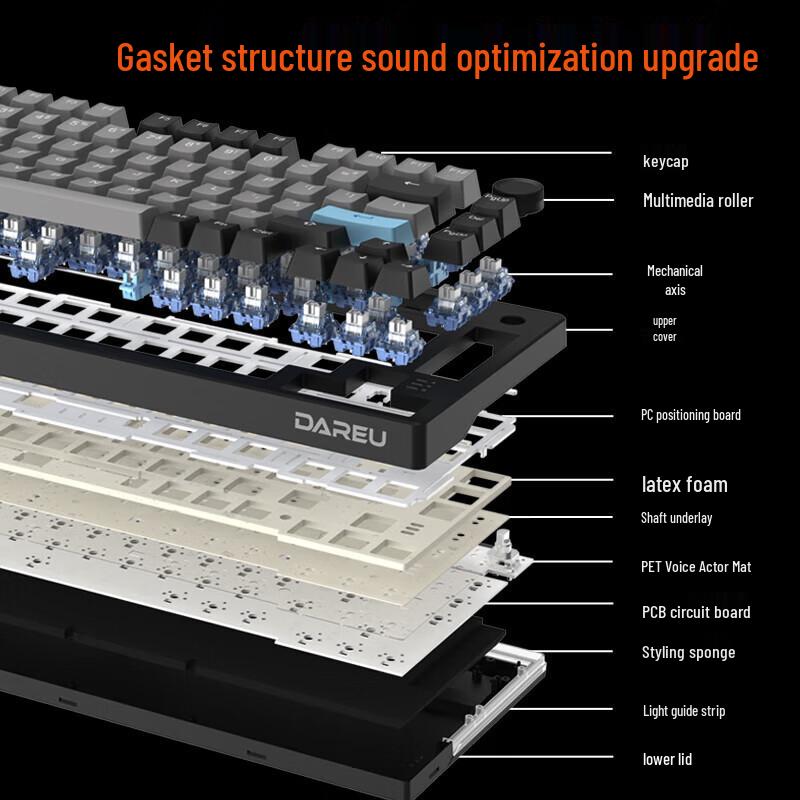 Dareu EK75 75% Tri-Mode Gasket Mechanical Keyboard