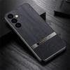 For Samsung Galaxy A35 5G Case Wood Texture Leather Coated TPU Phone Protective Cover