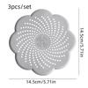 3pcs/set Flower Shape Mesh Sink Strainer Anti-blocking Hair Clean Up Waste Catcher Floor Drain Cover Kitchen Bathroom Accessory