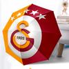Galatasaray Fashionable Automatic Opening/Closing Folding Umbrella. Portable and Foldable, Ideal for Gift, Travel, and Daily Use.