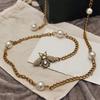 Luxury Versatile Long Waist Chain For Women Vintage Pearl Splice Metal Waist Belt High Quality Dress Decoration Chain Gifts