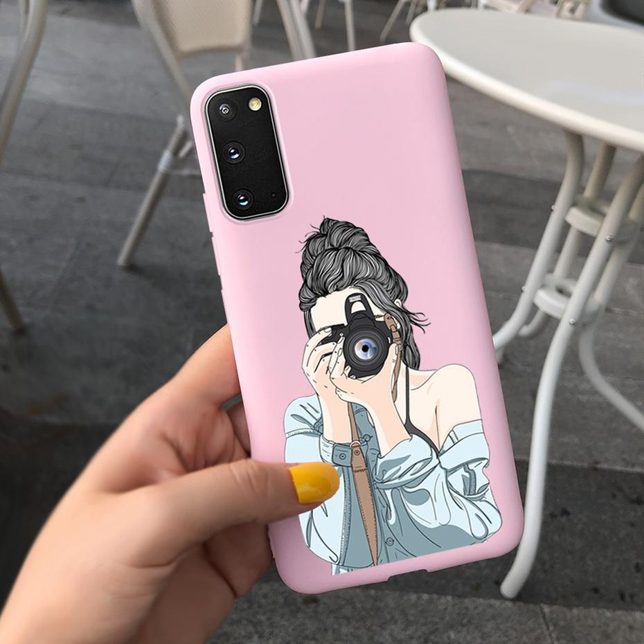 For Samsung Galaxy S20 5G S20+ Case Cover Fashion Soft Silicone Macaroon Phone Cases For Samsung S20 FE S 20 Plus S20Plus Funda