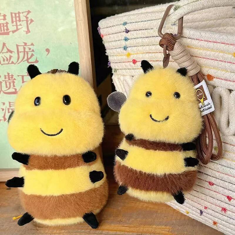 Peluche Ape Miele Carini Morbidi Insetti Volanti Animali Adorabile Ape con Ali Bambola Cuscino Peluche Regalo di Compleanno per Bambini