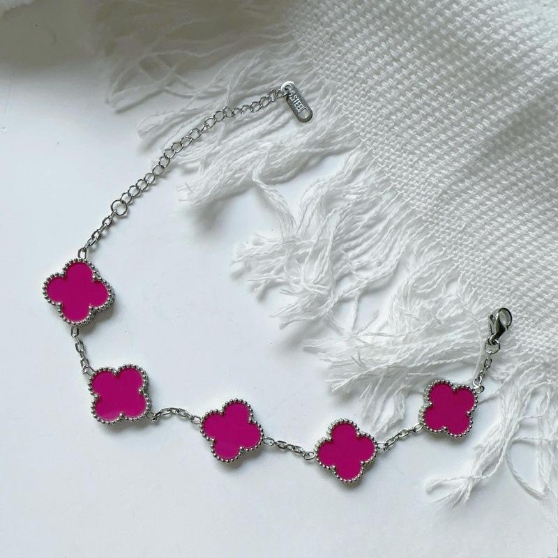 15MM High Version Four-leaf Clover Ladies Bracelet 18k Double-sided Mother-of-pearl Four-leaf Clover Bracelet