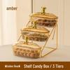 Elegant Multi-layer Snack and Fruit Plate with Lid for Coffee Table