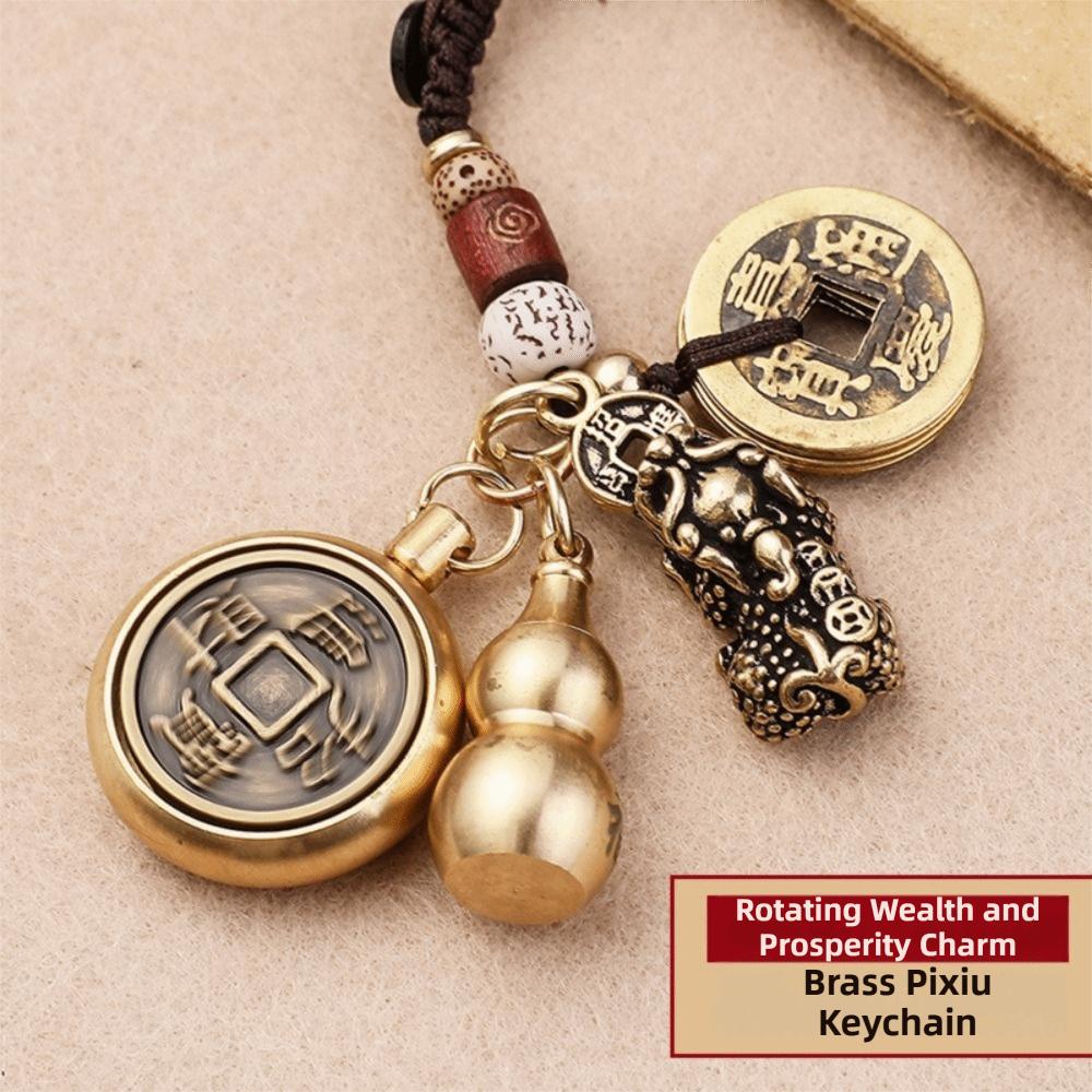 Vintage Style Twelve Zodiac Animal Keychains Animal Themed Universal Lucky Charm  Craft Decoration