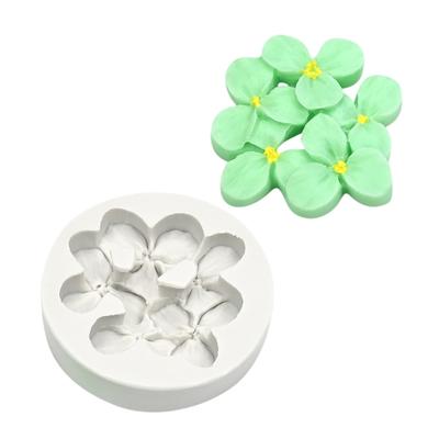 Flower Shape Fondant Silicone Molds for Chocolate Desserts Candy Cake Decorations Baking 3D Flower Candle Silicone Molds