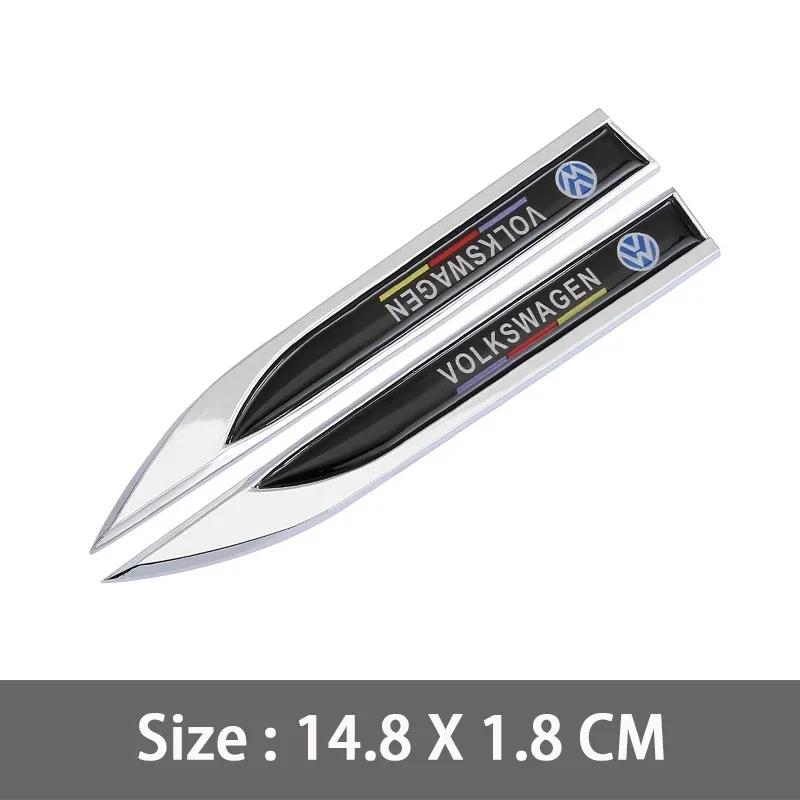 

Golf 3 4 MK3 MK4 2026 Hot For VW VOLKSWAGEN 2pcs Metal 3D R line Logo Rline Car Fender Side Wing Emblem Badge Sticker For VW Gol
