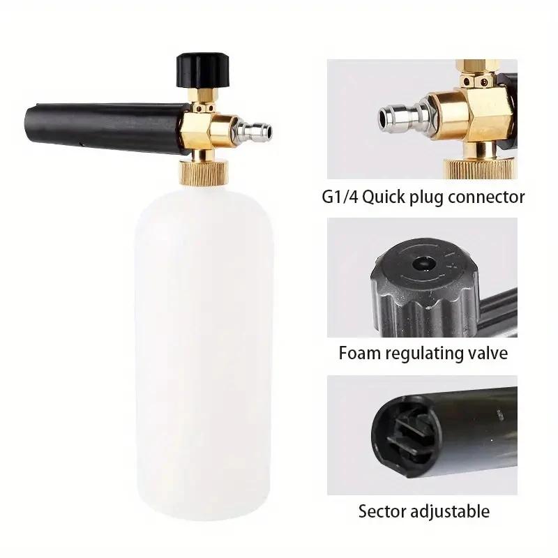 1 Set High Pressure Car Wash Device Aluminum Core Fan Shaped Quick Connector Nozzles Five Color for Car Wash Accessories