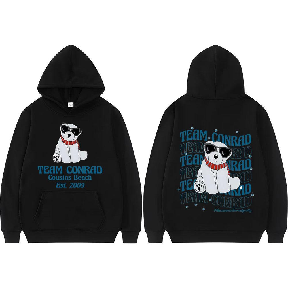 Team Conrad Cousins Beach Graphic Sweatshirts Men Women Fashion Hip Hop Vintage Trend High Quality Hoodie Comfort Casual Hoodies
