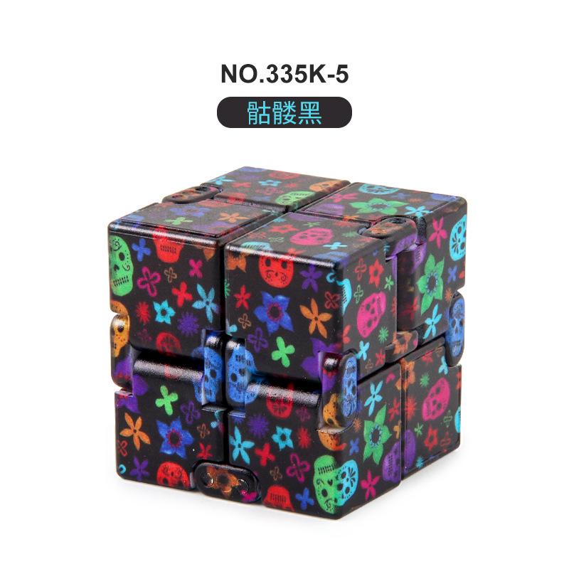 New Strange Decompression Infinite Rubik'S Cube Christmas Halloween Rubik'S Cube Toy, Pocket Flip 10 Finger Rubik'S Cube