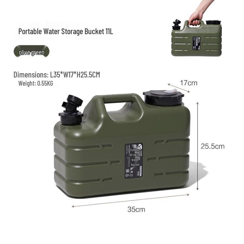 MOBIGARDEN Food-Grade Portable Camping Water Bucket with Faucet