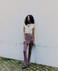 PROVO See-Through Button Pants / Brown