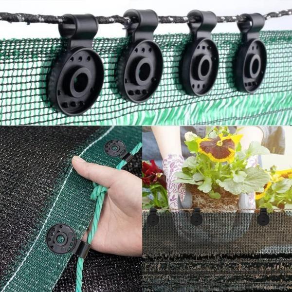 50/100Pcs Shade Cloth Plastic Clips for Sun Shade Net Anti Bird Netting Garden Netting Sunshade Net Clip