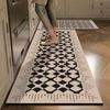 Plaid Kitchen Long Carpet Anti Oil And Anti Slip Quick Dry Floor Mat, Easy To Clean Carpet, Anti Fouling Foot Mat, Kitchen Floor