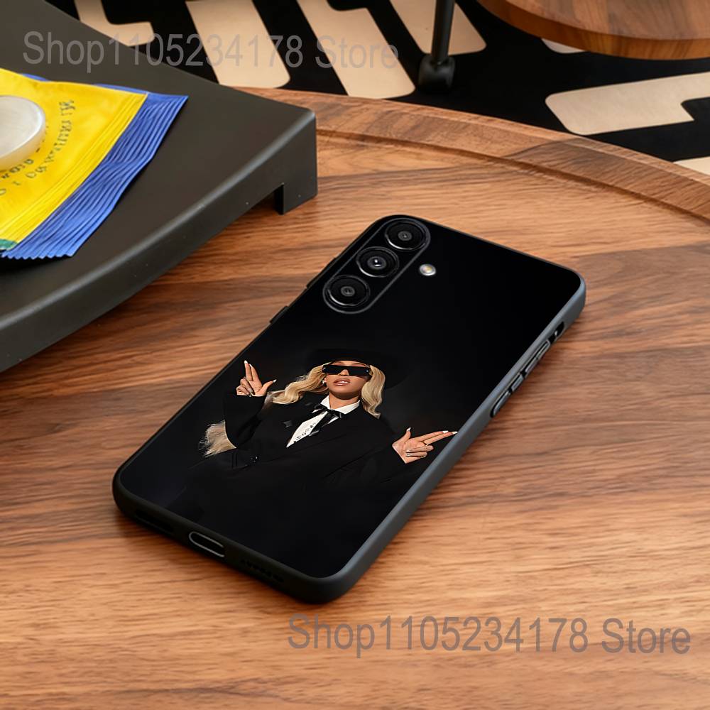 B-Beyonce Cowboy Phone Case for Samsung S series s21 s22 s23 s24 s25 FE Plus Ultra TPU Soft to Skin-friendly case