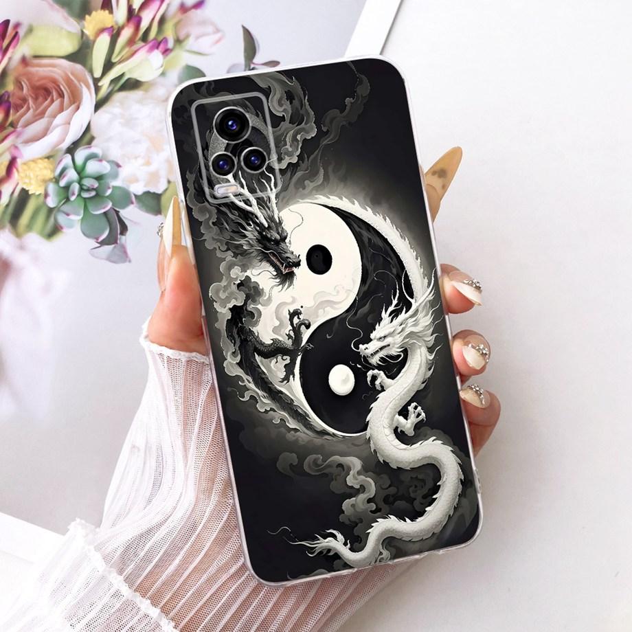 For Vivo V20 SE V2022 Vivo Y70 VivoV20 V2025 Phone Case Luxury Flower Butterfly Cartoon Bow Pattern Back Cover Soft TPU Silicone
