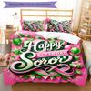 3pcs AKA Logo5 Pattern Bedding Set Duvet Cover Set Includes Duvet Cover &pillowcases, Perfect All Season Bedroom Decoration & Gift
