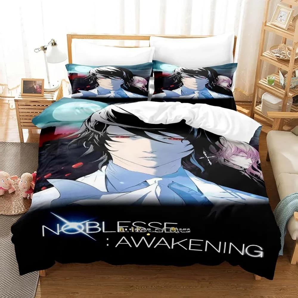 New Noblesse Bedding Set Single Twin Full Queen King Size Bed Set Adult Kid Bedroom Duvet Cover Sets Print Anime Bed Sheet Set