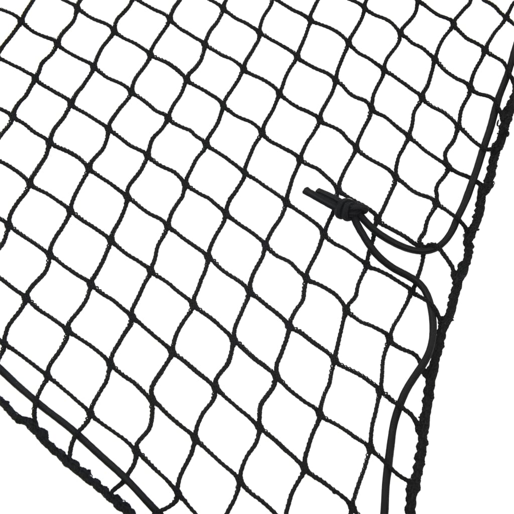 Cargo Net with Elastic Rope Black 2.7 x 1.5 m PP
