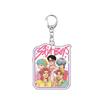 Demon Hunters Huntrix Kpop Saja Boys Acrylic Keychains Jewelry Rumi Zoey Jinu Mira Acrylic Pendant Keyring Decoration Fans Gifts