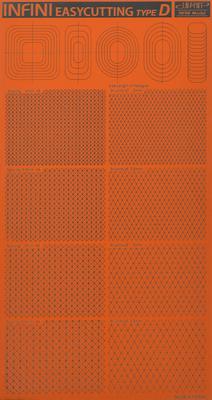 Infini Model IT Series Easy Cutting Mat D 45 Degrees, 60 Degrees, Plastic Model Tool, IT3004