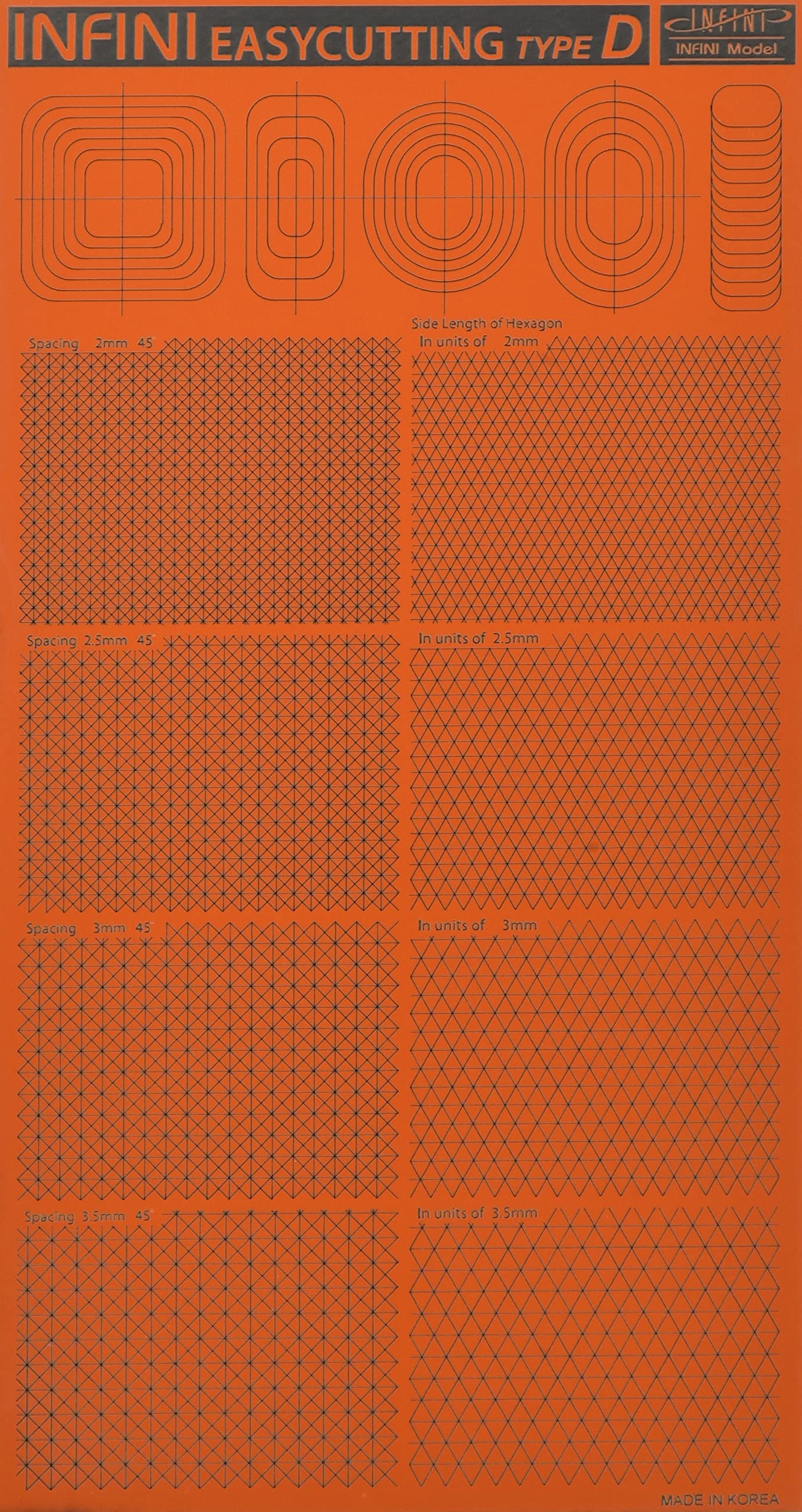 

Infini Model Серия IT Легкий режущий коврик D 45 градусов, 60 градусов, Инструмент для пластиковых моделей, IT3004