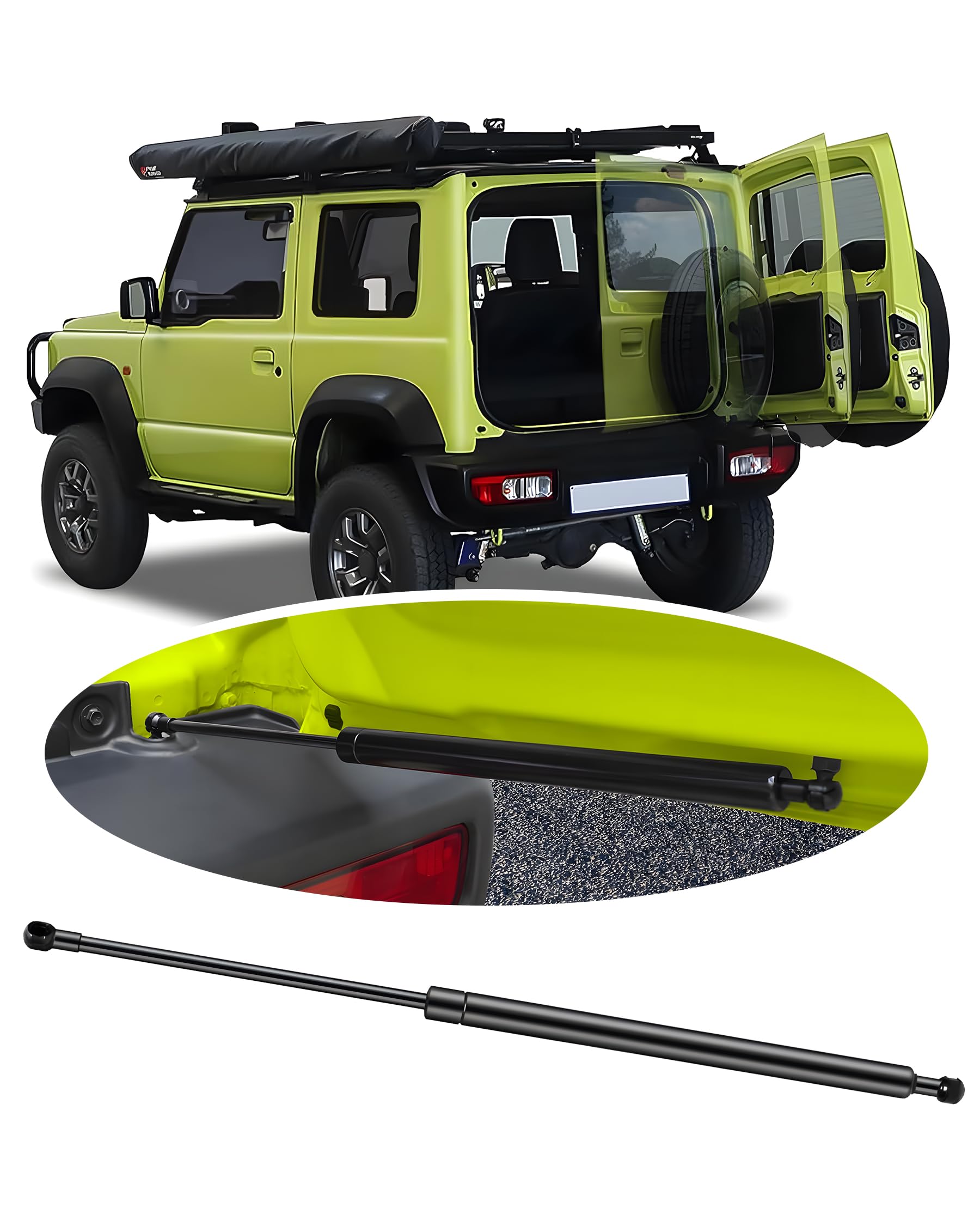 

Амортизатор задней двери PHIZTO для Jimny 2025 года Бесконечно Задняя дверь Оригинальная замена Дверной гидравлический амортизатор с дверью Идеально подходит для улицы и города чёрный