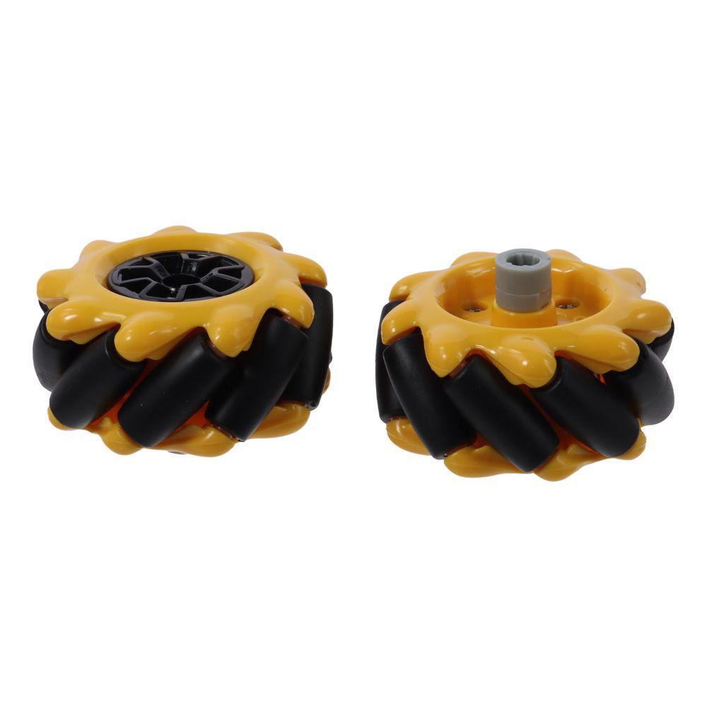 

1Pc Useful Plastic Mecanum Wheel Yellow 48mm Omni-Directional Wheel DIY Toy Components for TT Motor Arduino DIY Robot Car 1Pc-Left