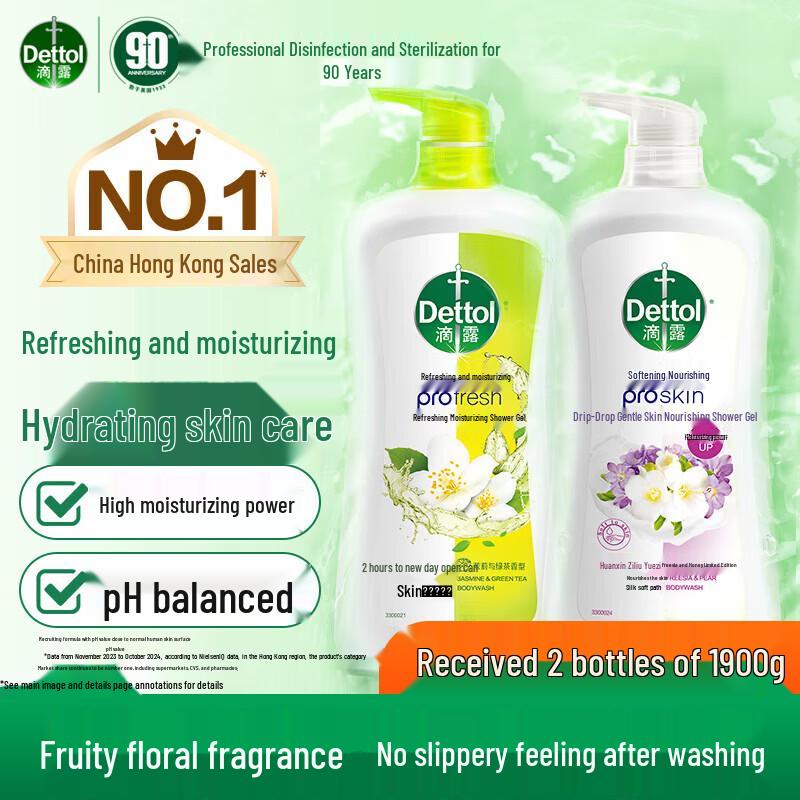 Dettol Moisturizing Shower Gel Duo Pack