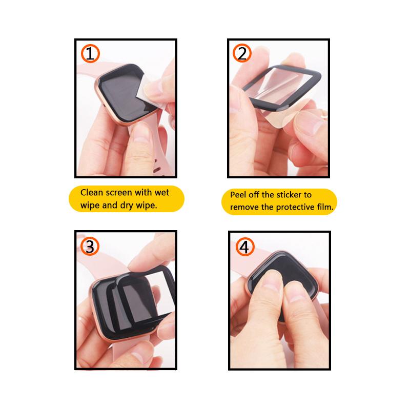 5 Stück für Xiaomi Mibro C2 Smartwatch, ultratransparent, vollständige Abdeckung, 3D-gebogene Beschichtung, weicher Displayschutzfilm – nicht gehärtetes Glas