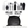 16pcs Compact Mini Garden Tool Set for Succulents & Bonsai - Durable Stainless Steel Handles, Multi-Functional Kit with Trowel,