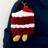 Cartoon Birthday Cake Series Keychain Cute Soothing Decoration Companion Plush Doll Soothing Toy Christmas Holiday Gift