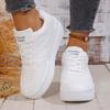 Fashion Women Fashion Platform Sneakers Thick Sole Lace Up Running Sports Shoes for Women Plus Size Comfort Casual Walking Sneakers
