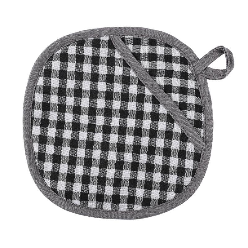 

Утолщенные силиконовые термостойкие клетчатые прихватки для духовки