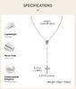 Collana Rosario Perla Rosa Perline di Preghiera Cattoliche Medaglia Vergine Maria Collana con Croce Religiosa per donne Gioielli Religiosi Regalo