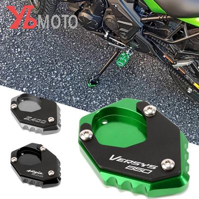 Fits For KAWASAKI VERSYS 650 Z400 NINJA 400  2022 Motorcycle Aluminum Kickstand Foot EnlargerSide Stand Extension With