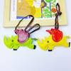 Rhinoceros Leather Cartoon Keychain: Cute Animal Car Decoration & Gift