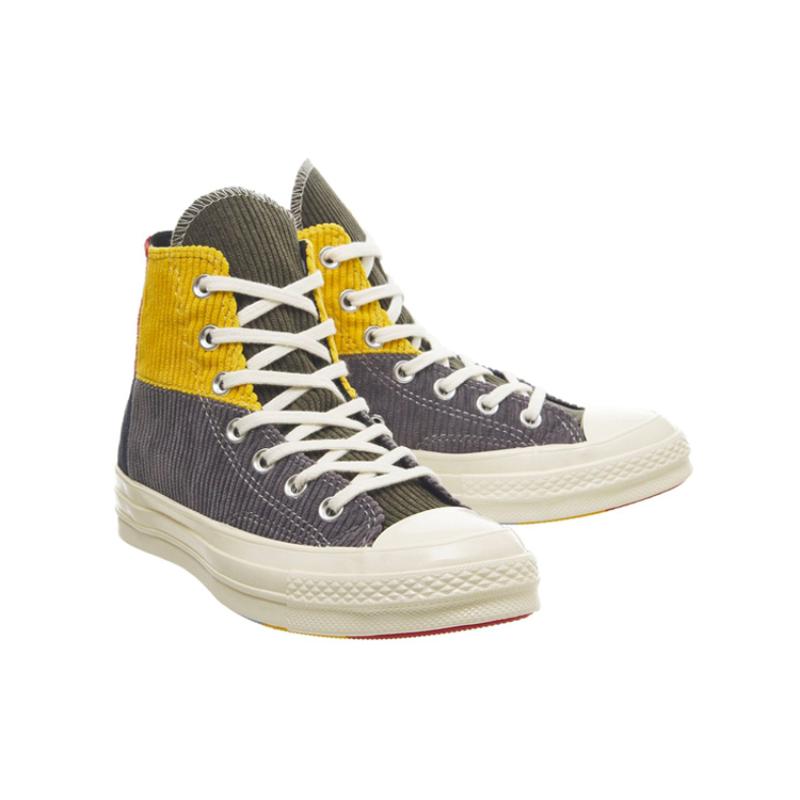 Converse X Offspring 1970s Chuck 70 Anti-Slip Shock Abrasion Resistant High Top Board Shoes Unisex Brown Yellow