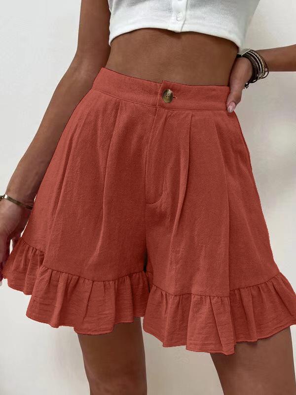 Women's 2025 High Waist Summer Casual Loose Wide Leg Shorts - European & American Style