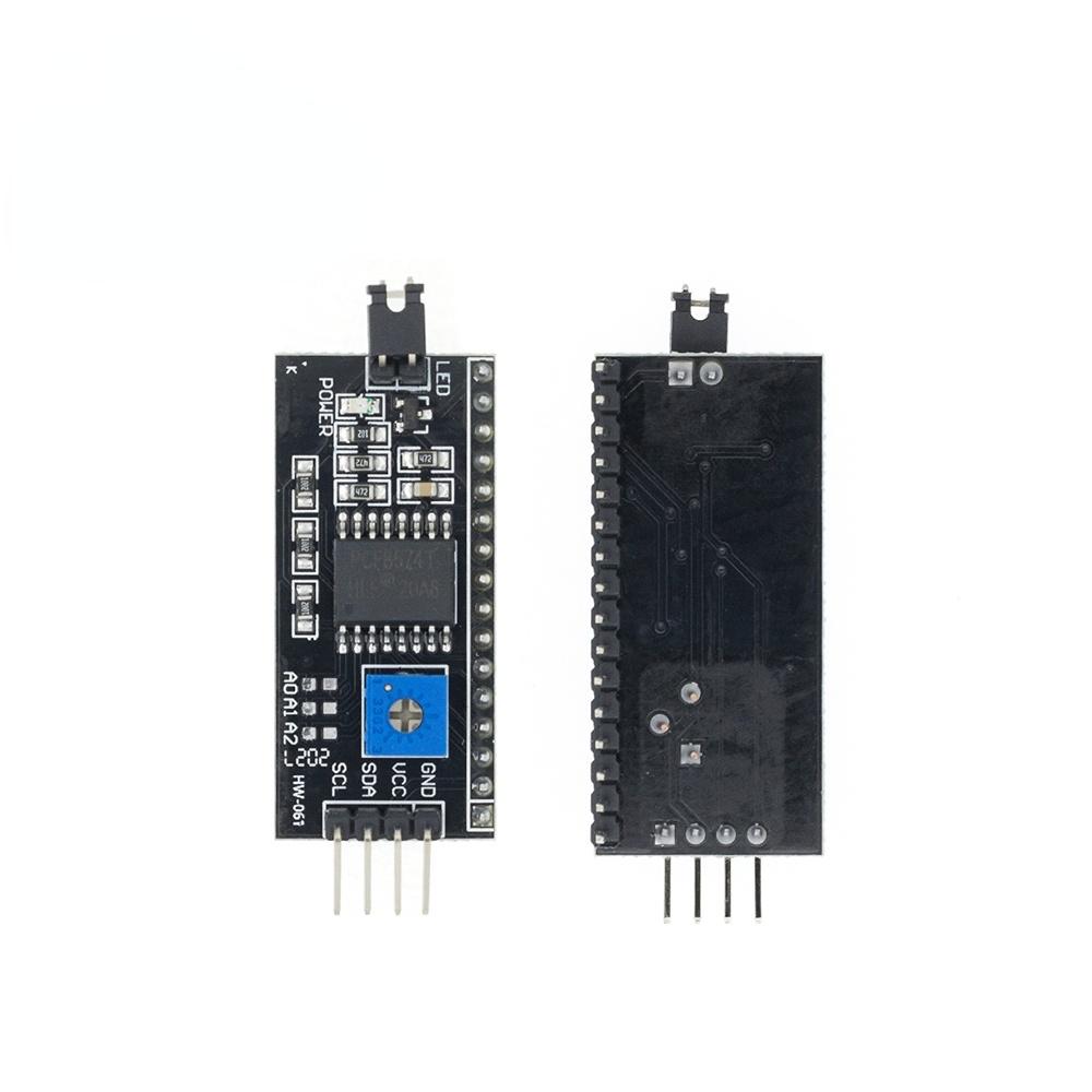 LCD1602 1602 LCD-modul blå / gul grønn skjerm 16x2 tegn LCD-skjerm PCF8574T PCF8574 IIC I2C grensesnitt 5V for arduino