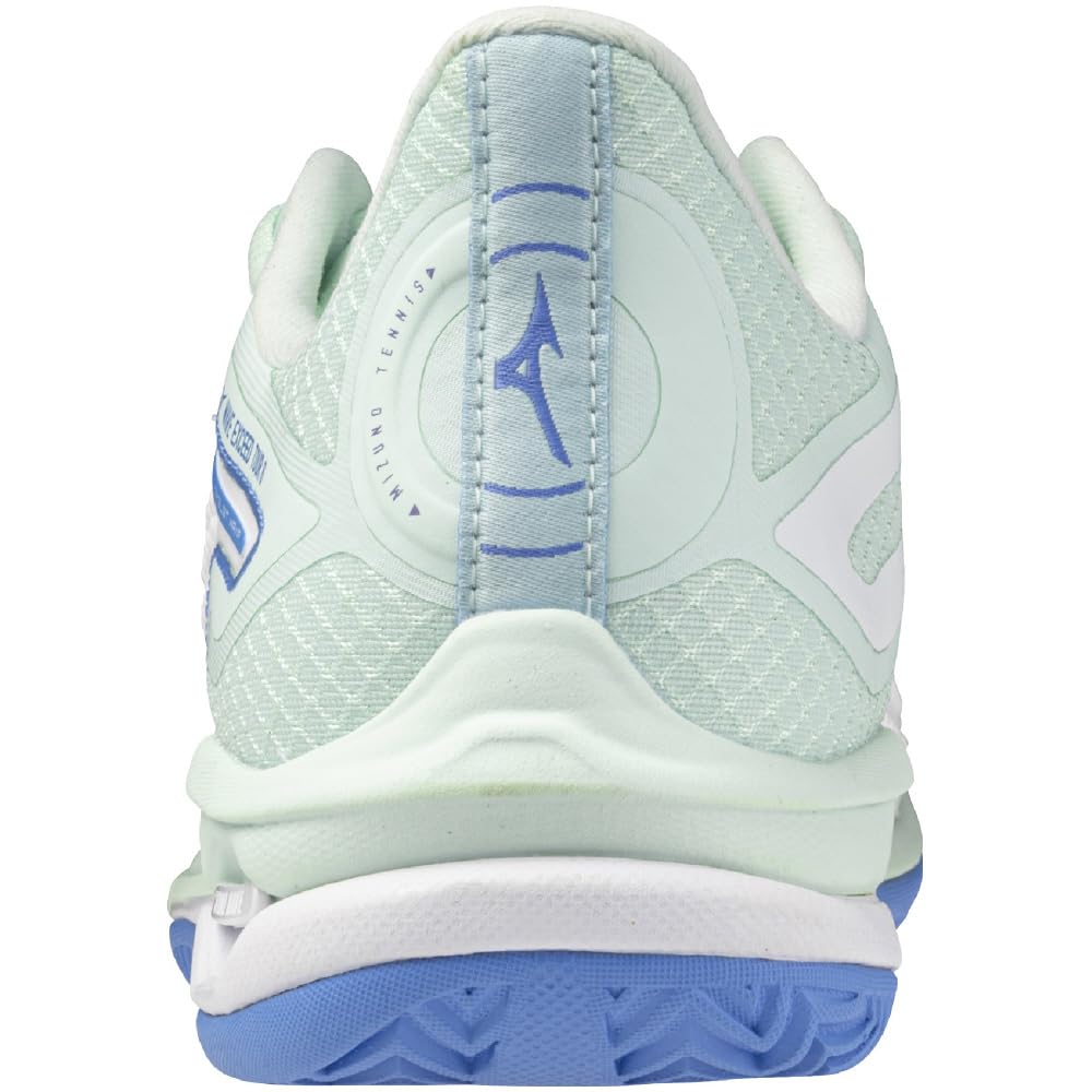 Tennis Shoes Wave Exceed TOUR 6 OC Artificial Grass Court Club Activities Lightweight Soft Tennis Hard Tennis White X Mint X Blue Cm E [Mizuno]