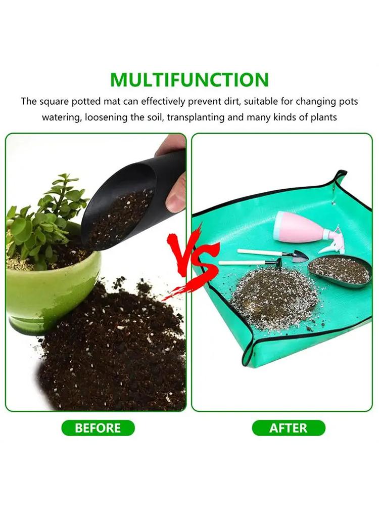 Reusable Transplanting Waterproof Mats Planting Mat Potting Pad Foldable Garden Plant Flower Pot Home Gardening Supplies