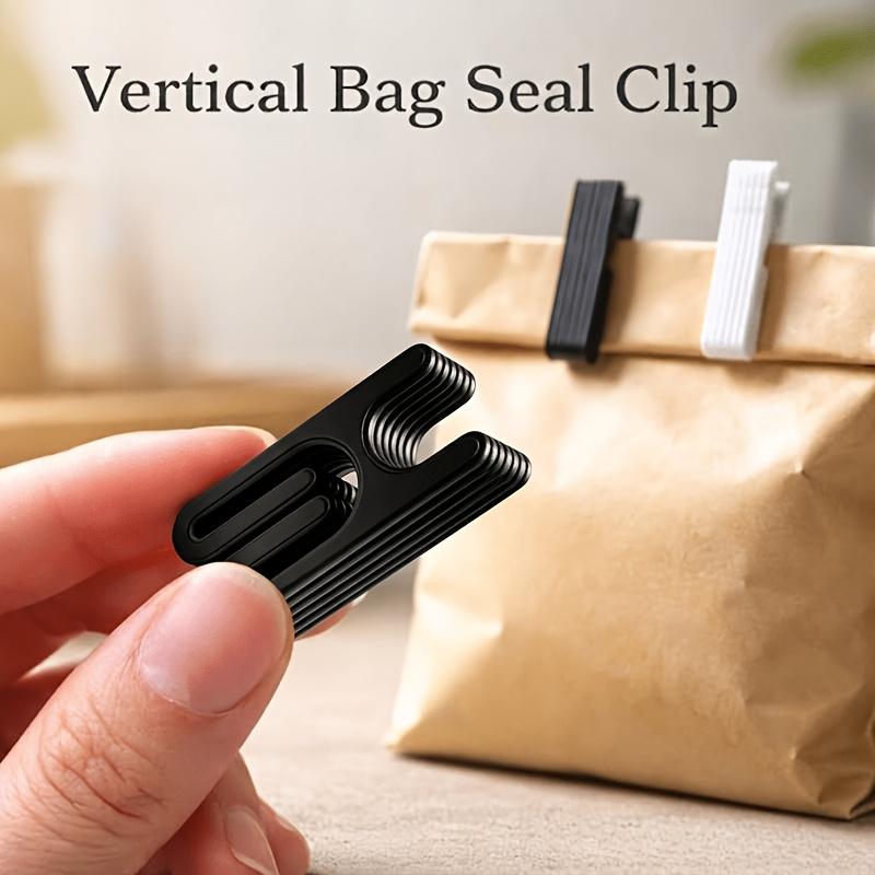 5/10Pcs Black Food Bag Sealing Clips Lightweight Durable Snack Package Seal Clamp Kitchen Storage Gadgets Household Food Fresh K