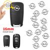 16mm Car Remote Key ABS Logo Sticker Accessories For Corsa Astra Insignia Vectra Zafira Meriva Mokka Grandland Vivaro