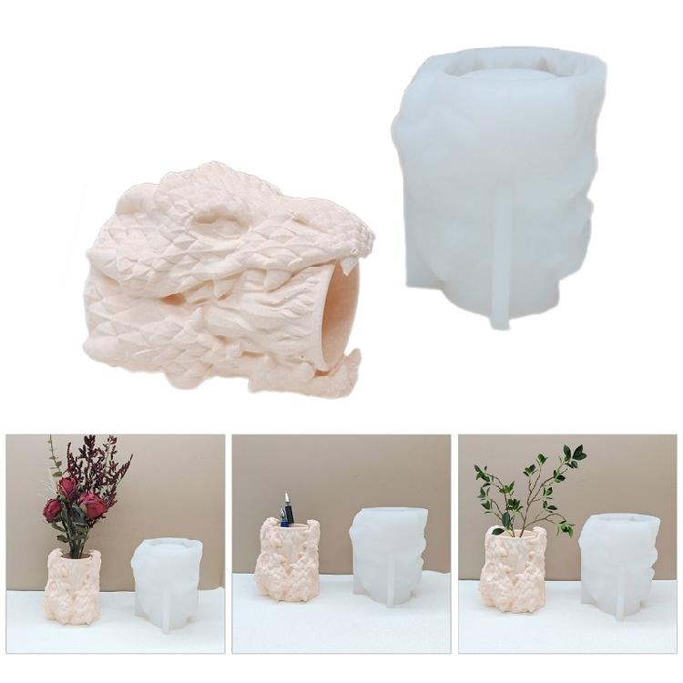 Unique Flower Vase Mold Succulent Planter Moulds Epoxy Resin Molds for Pen Stand