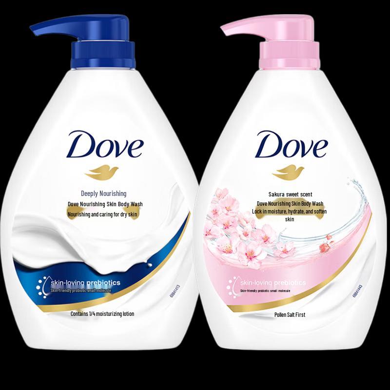 Dove Cherry Blossom & Deep Nourishing Body Wash Combo