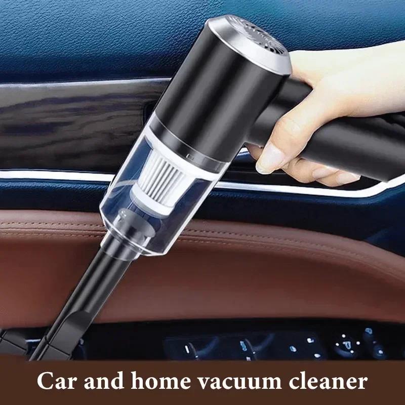 Car Vacuum Cleaner Powerful Cleaning Machine Handheld Car Vacuum Rechargeable Wireless Cleaner For Car Home Pet Hair
